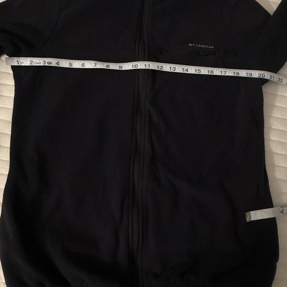 Columbia Black Fleece Jacket Full Zip Mens L Outdoor Hiking Casual - Picture 5 of 7